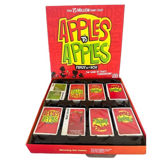 APPLES TO APPLES - PARTY BOX MATTEL GAME COMPLETE ENGLISH ONLY Game - Picture 5 of 7
